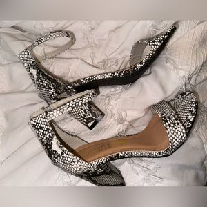 Snake Pattern Sandals